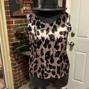 Amazon Black and Tan Leopard Print Camisole